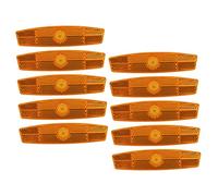 BELLIFFY 10Pcs Replaceable Wheel Reflectors for Bikes Compact High Reflective Safety Warning for Mountain and Touring Bicycles Lightweight Bike Supply