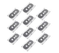 BELLIFFY 10pcs Retro Blank Cassette Tapes Recordable Audio Tapes for DIY Speech Music Recording Portable Vintage Clear Audio Cassettes with Precision Sound Capture for Interviews and