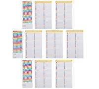 BELLIFFY 10pcs Reusable Breaker Panel Labels with Numbers and Color-Coded Directory, Self-Adhesive Electrical Identification Stickers for Load Center and Circuit Breaker Box in Home