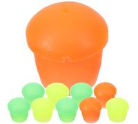 BELLIFFY 10pcs Silicone Fishing Rod End Caps with Small Hole, Pole Wrap Protector Covers for Outdoor Fishing Accessories, Suitable for Carp and Coarse Rods Random Color Random Color
