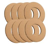 BELLIFFY 11pcs Paper Circle Wreath Frames DIY Craft Paper Hoops for Floral Arrangement and Cardboard Wreaths, 10cm Outer Diameter, 3mm Thick, Boys and Girls’ Drawing and Handmade Art