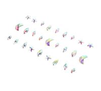 BELLIFFY 12-piece Crystal Rhinestone Face Stickers for Festivals Diy Body Gems Self-adhesive Glitter Jewels for Women and Girls for Rave Parties and Halloween Makeup