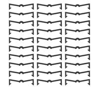 BELLIFFY 120pcs Black Plastic Pegboard Hook Clips Secure Hook Retainers for Organizer Pegboard Easy Installation Without Tools from Falling Off for Garage Workshop and Home Storage