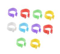 BELLIFFY 120Pcs Poultry Foot Rings Identification Bands Lightweight Smooth Surface Leg Marking Rings for Chickens Ducks Geese with Serial Numbers Random Colors Random Color