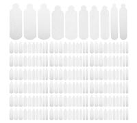 BELLIFFY 120pcs Silicone Holiday Nail Art Molds White Snowflake Xmas Nail Charms Epoxy Resin Templates Flexible Manicure Stencils for Women DIY Festive Decorations