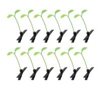 BELLIFFY 12pcs Light Green Plastic Hair Clips for Women Secure Hold and Reusable Design, for Everyday Wear and Special Occasions, Cute Sprout Style Barrettes
