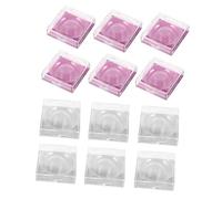 BELLIFFY 12pcs Plastic Eyelash Packaging Box False Eyelash Organizer with Lash Tray, Keep Fake Lashes Clean in Place, Simple and Chic Storage for Female Friends