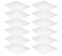 BELLIFFY 12pcs Plastic Pet Cage Splash Guards 100 Cable Ties, 21X26Cm Disposable Liners for Rabbit, Guinea Pig, and Small Animal Habitat Litter Box Protection