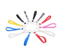 BELLIFFY 12pcs Silicone Keychain Bracelets Skin-friendly Wristbands Key Fob Rings Mixed Colors Comfortable Wear Practical Friends and Family