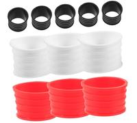 BELLIFFY 15pcs Non-slip Tennis Racket Grip Bands with Moisture Absorption for Badminton Squash Fishing Rods Reusable Rings for Secure Overgrip Fixing and Handle Protection