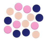 BELLIFFY 15pcs Round Sponge Puff Makeup Powder Puff for Foundation Loose Powder Application Includes Blue and Skin Tone for Blending