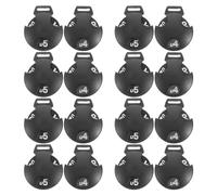 BELLIFFY 16pcs Plastic Golf Club Number Tags Interchangeable Rotating Head Cover Labels for Putter Mallet Lightweight Protective Golf Club Covers for Training and Match Use