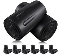 BELLIFFY 16pcs Walking Stick Tip Protectors Rubber Covers for Walking Canes TPR Material, Prevent Skidding and Increased Traction for Paved Trails and Sidewalks