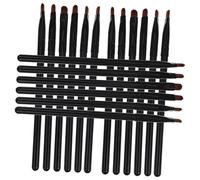 BELLIFFY 18 Pcs Eye Makeup Brush Set Synthetic Fiber Plastic Professional Makeup Tools with Delicate Application and No Pressure on Skin for Precise Detailing and Concealer Use