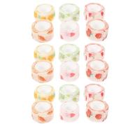 BELLIFFY 18 Rolls Wrap Bandage for Dogs and Cats Breathable Elastic Self-Adherent Cartoon Fruit Pattern Wraps Lightweight Injury Fixing Tape for Paw and Leg Protection Easy Tear and Secure