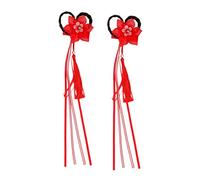BELLIFFY 1pair Beautiful Hair Clip for Girls Adorable Chinese Style Tassel Hair Clips for Toddlers Festive Accessory Bright Colors Safe Material for Special Occasions and Daily Wear