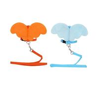 BELLIFFY 1pc Cat Vest Leash Pet Chest Strap for Kittens Lightweight Breathable Design Angel Shape Orange Comfortable Walking for Cats