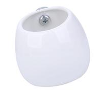 BELLIFFY 1pc Ceramic Squirrel Feeder Bowl Anti-tipping Design for Pets Easy to Clean White Pet Food Container for Squirrels and Animals Food-grade Material