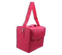 BELLIFFY 1pc Multi-Layer Portable Cosmetic Bag for Makeup Manicure Tools Storage Organizer Convenient Access Multi-Functional Design Rose Red