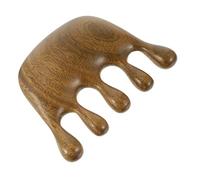 BELLIFFY 1Pc Sandalwood Wide Tooth Comb for Scalp Massage Natural Hairdressing Tool Stimulates Circulation Relieves Fatigue Portable Lightweight Massage Comb