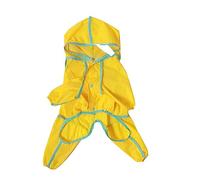 BELLIFFY 1pc Unique Dog Raincoat Pockets Hooded Rain Jacket for Dogs Pet Rain Gear for Outdoor Activities Reflective for Safety