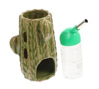 BELLIFFY 1set Chinchilla Water Bottle Stand Feeder for Hamsters Guinea Pigs and Pets Easy to Use Leak Design Convenient Accessory for Clean Living Spaces