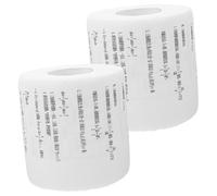 BELLIFFY 2 Rolls Novelty Printed Toilet Paper with Mathematical Formulas Creative Absorbent Tissue for Bathroom Home Classroom and Restaurant Use Funny Decorative Roll