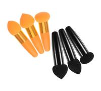 BELLIFFY 2 Set Travel Makeup Pens Set with Handle Portable Latex Makeup Sponges for Dry and Wet Foundation Compact Beauty Tools Go Blending and Touchups