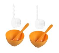 BELLIFFY 2 Sets Gold Face Mask Mixing Bowl DIY Facial Mask Kit with Applicator and Spatula for Salon and Home Skincare Tools Convenient Travel and Easy to Use