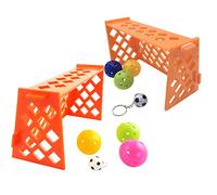 BELLIFFY 2 Sets Mini Football Field Parrot Training, Soccer for Birds with Intelligence Development, Pet Football Field for Parakeets and Parrots, Color Random Random Color