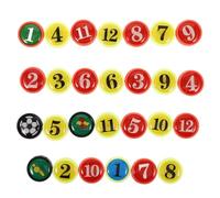 BELLIFFY 2 Sets Replacement Soccer Board Magnets with Numbers for Football Training for Tactical Sports Boards Adaptable Magnetic Player for Strategy Display and Coaching