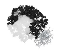 BELLIFFY 200pcs Wire Management Clips Desk Cord Clips Cable Clamps Assortment Kit