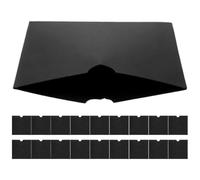 BELLIFFY 20pcs Black Kraft Paper CD Sleeves Envelopes, Cardboard Dvd Storage Cases for Media Protection, Paper CD Holders Suitable for Home and Travel Organization