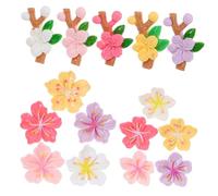 BELLIFFY 20pcs Diy Photo Wall Decor Flower Push Pins for Home Uni Cork Board Tacks Bulletin Board Pins