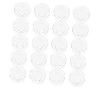 BELLIFFY 20pcs Flame-Retardant Plastic Candle Shells DIY Candle Containers for Wax Lightweight Acrylic Holders for Paraffin Soybean Palm Beeswax Suitable for Party Decoration and Clean