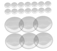 BELLIFFY 20pcs Magnifying Glass Lens Set 42mm Diameter Double Convex Optical Magnifier for Reading Jewelry Watch Repair Portable Design for Seniors