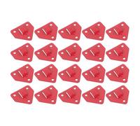 BELLIFFY 20pcs Red Fire Extinguisher Wall Mount Hooks Heavy Duty Metal Brackets Fire Extinguisher Mount Stand for Office Industrial Use