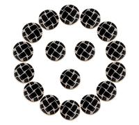 BELLIFFY 20pcs Round Plastic Buttons for Crafts Unique Dome Design for Coat Sweater Shirt Fasteners DIY Sewing Accessories