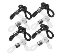 BELLIFFY 20pcs Silicone Glasses Chain End Connectors Anti- Eyeglass Holders for Sunglasses and Stable Replacement Tips Prevent Loss During Sports Activities