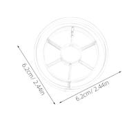 BELLIFFY 20pcs Transparent Yarn Holder Spools for Embroidery Sewing and Knitting Plastic Thread Bobbins Organizer for Efficient Yarn Winding and Storage