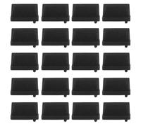 BELLIFFY 20pcs USB Port Dust Plug Silicone Covers for Computer and Server Protection Black USB Port Stoppers Anti-dust Caps for Electronics Maintenance