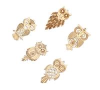 BELLIFFY 25Pcs Wooden Owl Hanging Ornaments DIY Craft Cutouts with Pre-drilled Lightweight Portable Educational Handmade Decorations for Home Halloween Party