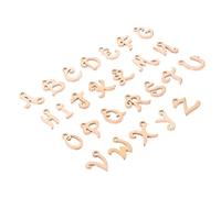 BELLIFFY 26pcs Letter Charms Alphabet Charms Pendants for Jewellery Making Diy Bracelets for Jewelry Making for