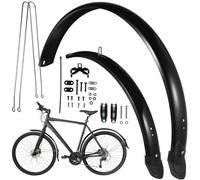 BELLIFFY 27.5 Inch Bike Mudguard Front and Rear Full Coverage Mountain Bicycle Mud Flaps with Extended Fender and Installation Ring for Road and Touring Cycling Accessories