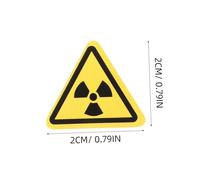 BELLIFFY 290pcs High Visibility Radiation Warning Labels Do Not Touch Vinyl Stickers Adhesive Safety Signs for Electrical and Hazardous Areas in Labs and Facilities