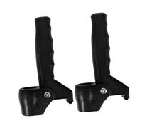 BELLIFFY 2pcs Adjustable Walking Stick Handles for Upright Crutches 22mm Tube Diameter Black Balance Support Second Grip Aid for Seniors Mobility Assistance