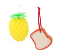 BELLIFFY 2pcs Bath Sponge Scrubber for Newborns Exfoliating Bath Sponges for Shower Bathing Accessories