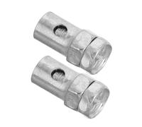 BELLIFFY 2pcs Bicycle Go Kart Brake Bolt Pin Metal Throttle Cable End Stops Replacement Parts for Throttle Cable