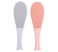 BELLIFFY 2pcs Cat Tongue Comb Fish-shaped Grooming Brush for Cats Imitation Tongue Texture Durable Material Hair Remover for Shedding and Tangles Blue Pink