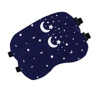 BELLIFFY 2pcs Cotton Linen Sleeping Masks for Teens and Adults Delicate Eye Covers with Elastic Strap Light-Blocking Sleep Eye Masks for Comfortable Rest and Travel Random Color